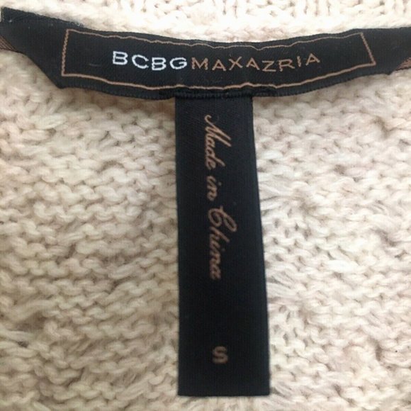 BCBG Maxazria Women's Cowl Neck Cable Knit Sweater Wool Blend L/S Cardig… - Picture 5 of 12